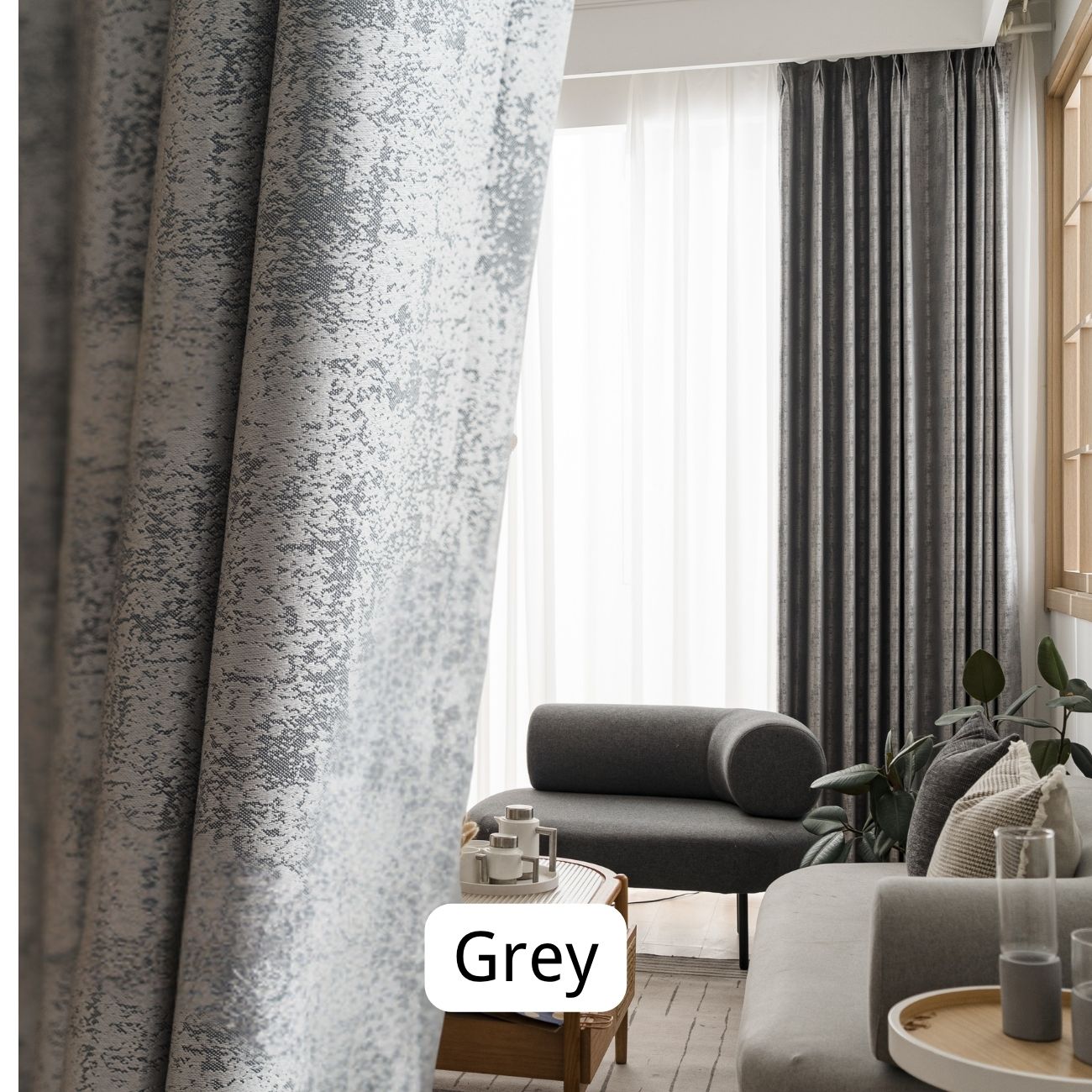 Cream Blackout Curtain for Bedroom 1-panel