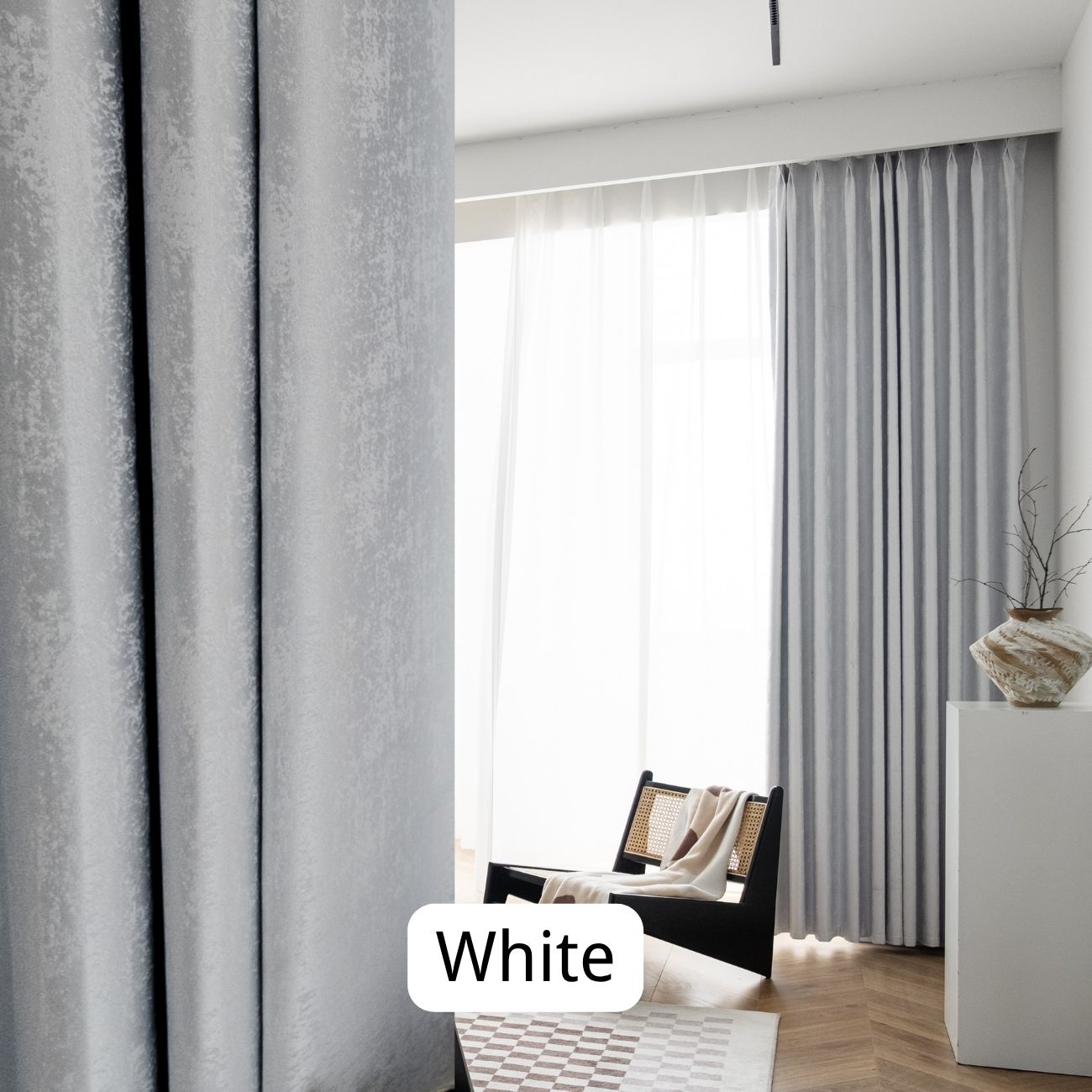 Cream Blackout Curtain for Bedroom 1-panel