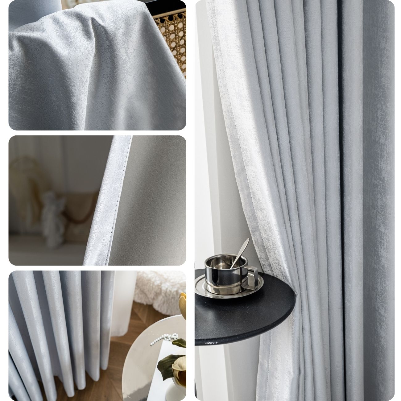 Cream Blackout Curtain for Bedroom 1-panel