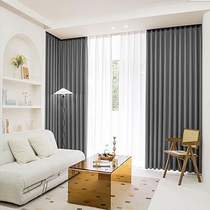 Velvet Curtains 2 pieces Semi Blackout fot Livingroom Study Room Dining Room