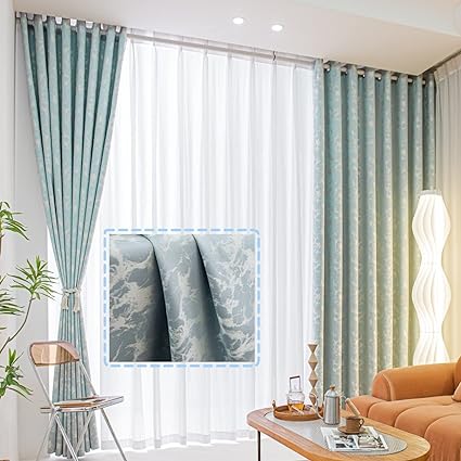 Bedroom Curtains - Blackout the Light Curtain for Window 2 Pieces Package