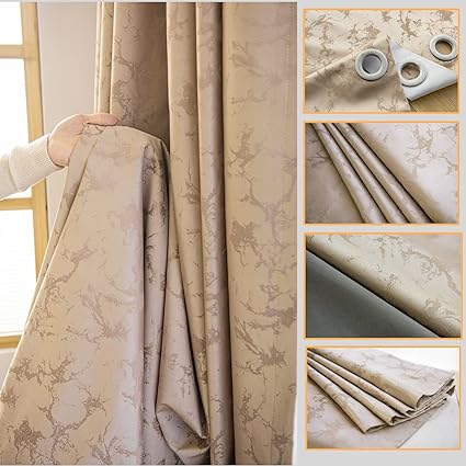 Bedroom Curtains - Blackout the Light Curtain for Window 2 Pieces Package