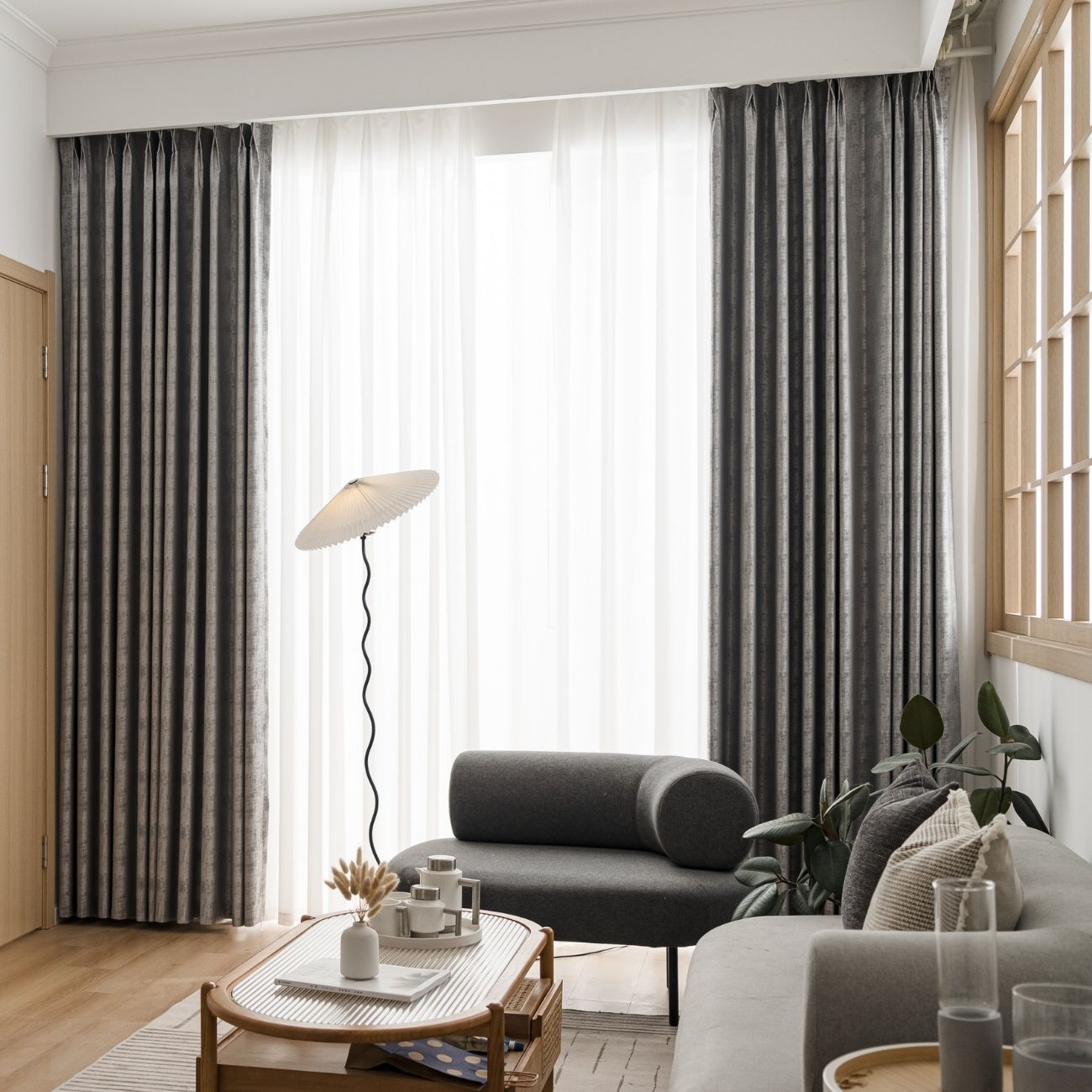 Cream Blackout Curtain for Bedroom 1-panel