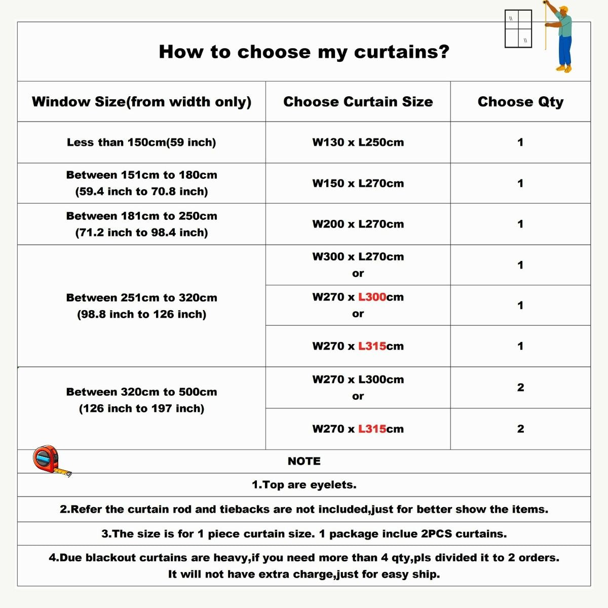 Bedroom Curtains 2 Pieces - Blackout Curtain for Better Sleep
